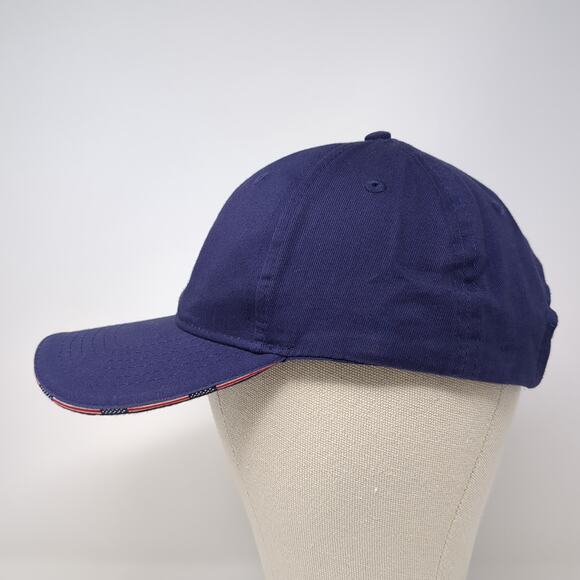 Port Authority Strapback Baseball Cap Blue One Size Adjustable 6 Panel Patriotic - Picture 3 of 10
